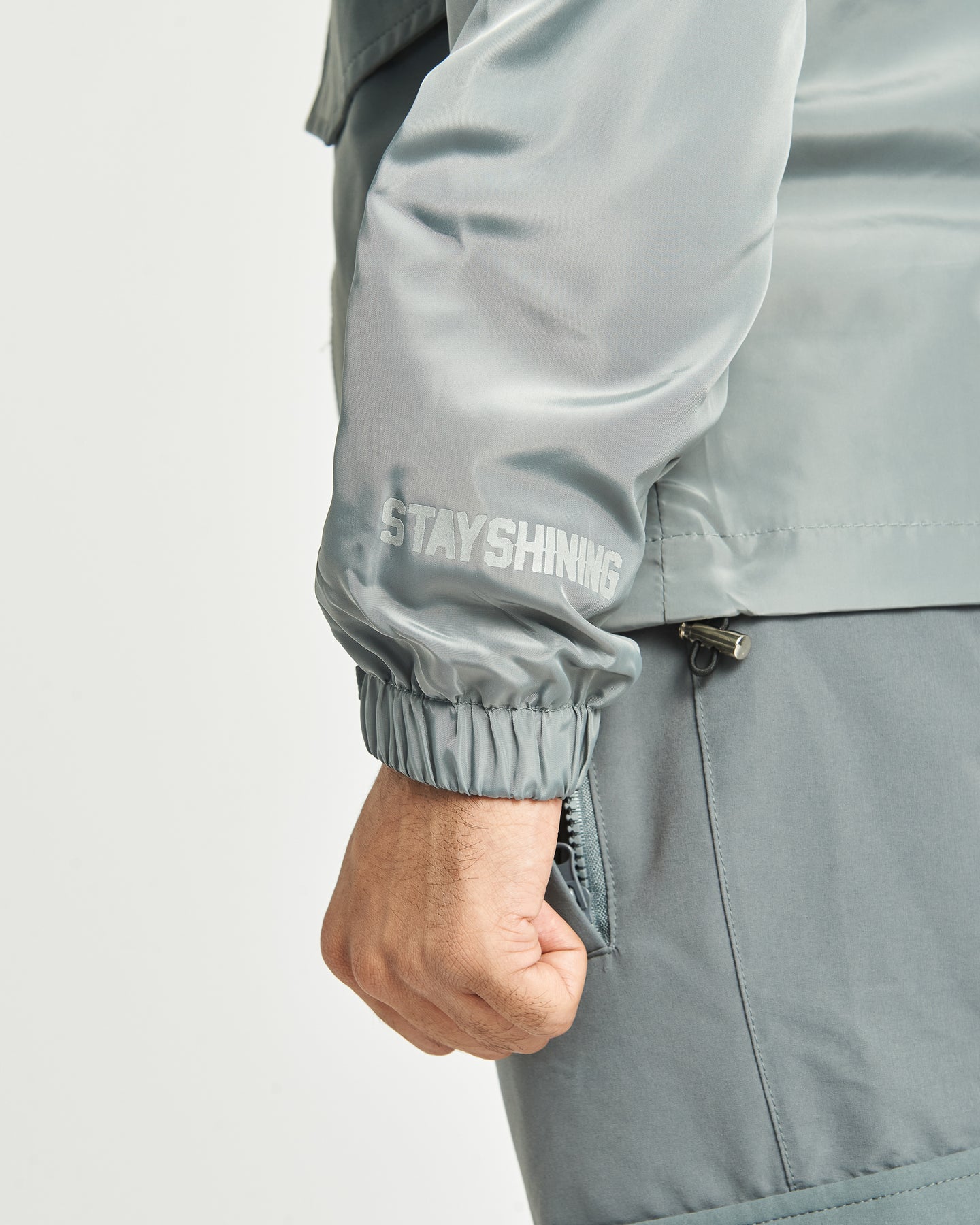 fossil Grey Windbreaker – stayshininguk