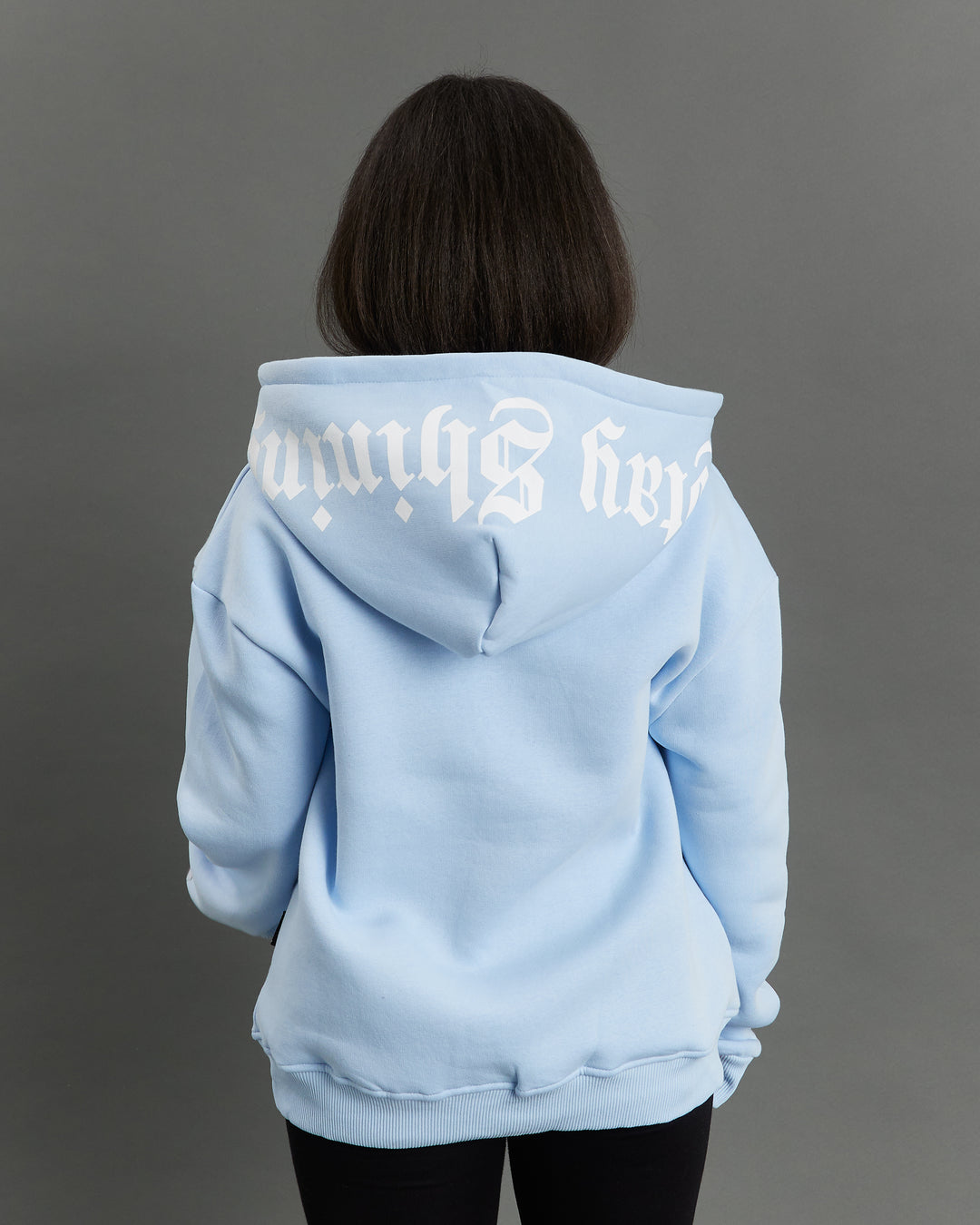 STAYSHINING LIGHT BLUE EMB HOODIE