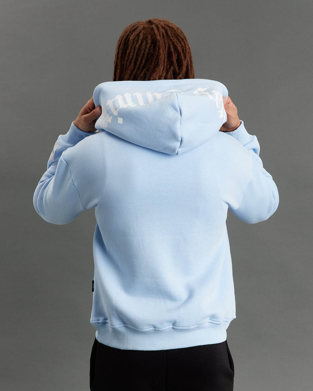 STAYSHINING LIGHT BLUE EMB HOODIE